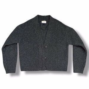 Universal Thread Womens Button Front Cardigan Grey Size Medium Winter Knit Cozy